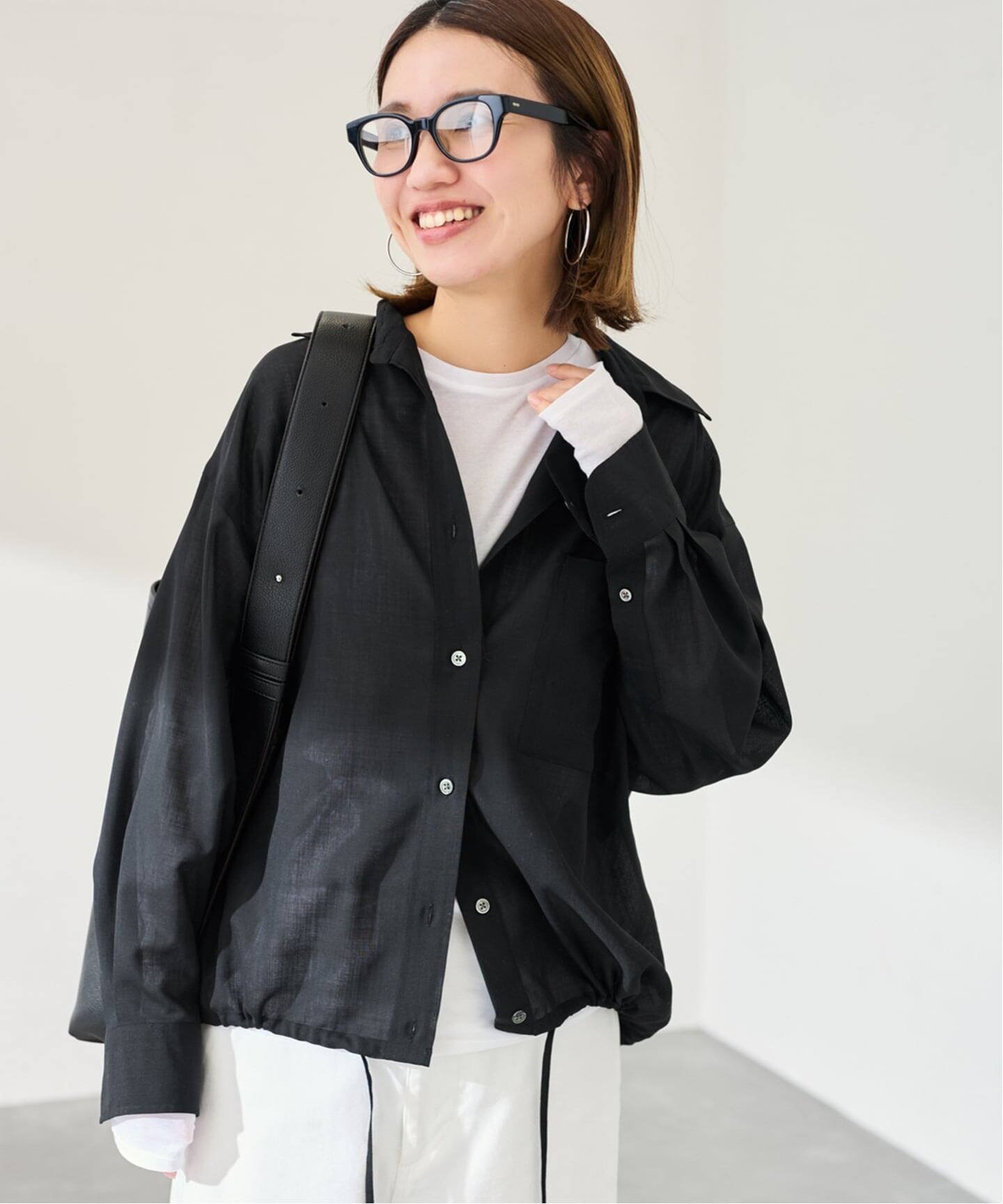 【フレームワーク/FRAMeWORK】の≪一部店舗+WEB限定 / 追加≫シアートロドロストレギュラーシャツ インテリア・キッズ・メンズ・レディースファッション・服の通販 founy(ファニー) 　ファッション　Fashion　レディースファッション　Fashion for Women　トップス・カットソー　Cut & Sew Tops　シャツ・ブラウス・オフィスカジュアル　Elegant Blouses & Button-Ups　シアー　Sheer, See-Through　再入荷　Restock / Back in Stock　ブラック|ID: prp329100004867893 ipo3291000000036265284