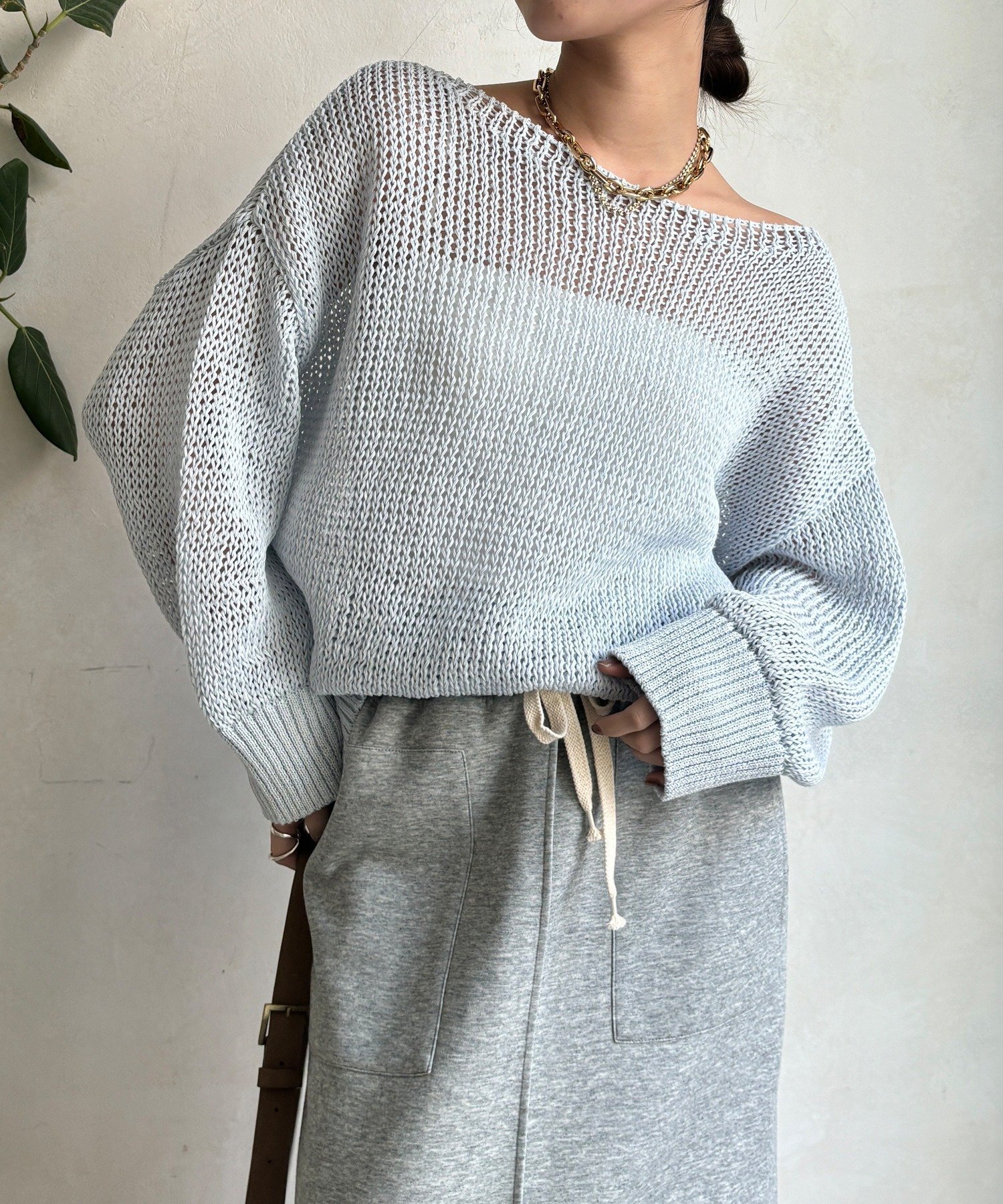 【ドゥドゥ/DouDou】のコットンローゲージプルオーバー 人気、トレンドファッション・服の通販 founy(ファニー) 　ファッション　Fashion　レディースファッション　Fashion for Women　トップス・カットソー　Cut & Sew Tops　カジュアルプルオーバー・ニットトップス　Pullovers & Knit Tops / Casual Pullovers　春　Spring　軽量　Lightweight, Ultra Light　シンプル　Simple, Minimal　スマート　Smart, Elegant　ベーシック　Basic, Essential　ルーズ　Loose, Oversized　S/S・春夏　SS, Spring/Summer, Warm Season　再入荷　Restock / Back in Stock　夏　Summer　2026年　2026　 other-1|ID: prp329100004867896 ipo3291000000036265809