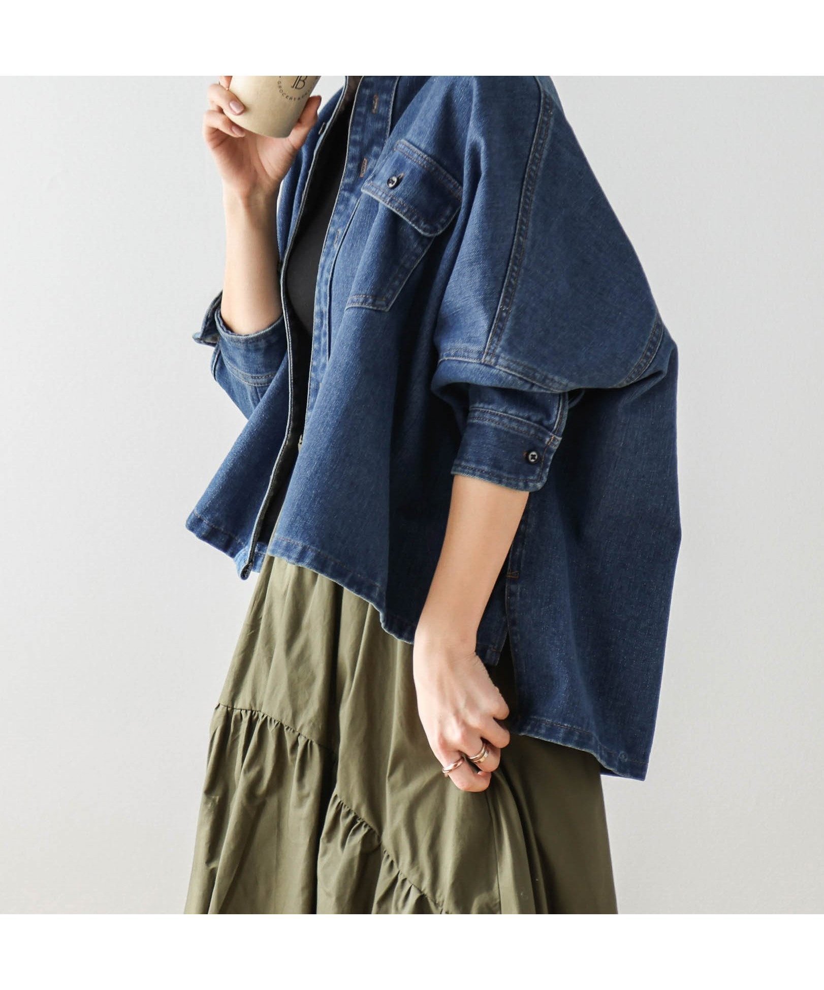 【ラジュール/Lajour】のデニムワイドシャツ インテリア・キッズ・メンズ・レディースファッション・服の通販 founy(ファニー) ファッション Fashion レディースファッション Fashion for Women トップス・カットソー Cut & Sew Tops シャツ・ブラウス・オフィスカジュアル Elegant Blouses & Button-Ups ウォッシュ Washed Finish コンパクト Compact, Small Size ショルダー Shoulder, Shoulder Strap デニム Denim, Jeans Material ドロップ Drop Shoulder, Dropped Style ボックス Boxy, Box Shape ワイド Wide, Wide Fit ヴィンテージ Vintage Style 羽織 Haori, Light Jacket デニムブルー|ID: prp329100004867902 ipo3291000000036266204