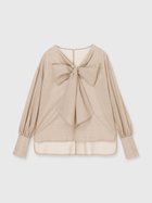 【アニュアンス/anuans】のフロントリボンブラウス 人気、トレンドファッション・服の通販 founy(ファニー) ファッション Fashion レディースファッション Fashion for Women トップス・カットソー Cut & Sew Tops シャツ・ブラウス・オフィスカジュアル Elegant Blouses & Button-Ups カフス Cuff Design シンプル Simple, Minimal スリーブ Sleeve, Long Sleeve / Short Sleeve ドレープ Drape, Draping Fabric バランス Balance, Style Balance フロント Front, Front Design ボトム Bottoms, Lower Wear リボン Ribbon, Bow おすすめ Recommended / Our Picks 日本製 Made In Japan エレガント 上品 Elegant thumbnail PINK BEIGE|ID: prp329100004867911 ipo3291000000036266594