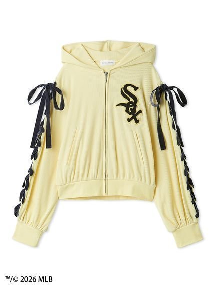 【スナイデル ホーム/SNIDEL HOME】の【MLB】カットフーディー 人気、トレンドファッション・服の通販 founy(ファニー) 　ファッション　Fashion　レディースファッション　Fashion for Women　アイレット　Eyelet Lace　イエロー　Yellow　キャミソール　Camisole, Spaghetti Strap Top　コレクション　Collection, Seasonal Line　ショート　Short, Short Length　スペシャル　Special, Limited Edition　スポーツ　Sports, Activewear　スポーティ　Sporty, Casual Athletic　スマート　Smart, Elegant　ソックス　Socks, Hosiery　トレンド　Trend, Trending Now　ニューヨーク　New York, NYC Style　人気　Popular, Best Seller　プリント　Print, Printed Pattern　リボン　Ribbon, Bow　おすすめ　Recommended / Our Picks　ビジネス 仕事 通勤　Business / Work / Commuting　 other-1|ID: prp329100004867912 ipo3291000000036266610