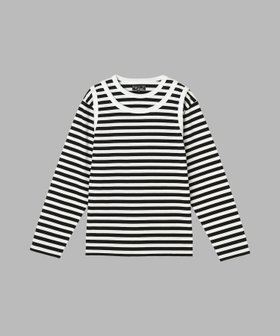 【アニエスベー ファム/agnes b. FEMME】の【by R 限定品】agnes b. 細ボーダー レイヤード Tシャツ Eri 人気、トレンドファッション・服の通販 founy(ファニー) ファッション Fashion レディースファッション Fashion for Women トップス・カットソー Cut & Sew Tops シャツ・ブラウス・オフィスカジュアル Elegant Blouses & Button-Ups ロングTシャツ・Tシャツ Longline T-Shirts & Tees インナー Innerwear コレクション Collection, Seasonal Line シンプル Simple, Minimal デニム Denim, Jeans Material フレンチ French, French Style ボーダー Border, Stripe ランニング Running, Running Wear, Activewear, Jogging 定番 Standard, Basic Item 長袖 Long Sleeve, Full Sleeve |ID:prp329100004867929