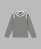 【アニエスベー ファム/agnes b. FEMME】の【by R 限定品】agnes b. 細ボーダー レイヤード Tシャツ Eri 人気、トレンドファッション・服の通販 founy(ファニー) ファッション Fashion レディースファッション Fashion for Women トップス・カットソー Cut & Sew Tops シャツ・ブラウス・オフィスカジュアル Elegant Blouses & Button-Ups ロングTシャツ・Tシャツ Longline T-Shirts & Tees インナー Innerwear コレクション Collection, Seasonal Line シンプル Simple, Minimal デニム Denim, Jeans Material フレンチ French, French Style ボーダー Border, Stripe ランニング Running, Running Wear, Activewear, Jogging 定番 Standard, Basic Item 長袖 Long Sleeve, Full Sleeve thumbnail ブラック|ID: prp329100004867929 ipo3291000000036267286