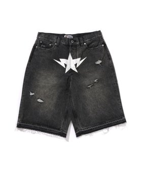 【アベイシングエイプ/A BATHING APE / MEN】のDESTROYED STA RELAXED FIT 13OZ DEMIN SHORTS 人気、トレンドファッション・服の通販 founy(ファニー) ファッション Fashion メンズファッション Fashion for Men ダメージ Distressed, Destroyed フロント Front, Front Design プリント Print, Printed Pattern ポケット Pocket, Pocket Detail ラバー Rubber, Rubber Sole ヴィンテージ Vintage Style |ID:prp329100004867933