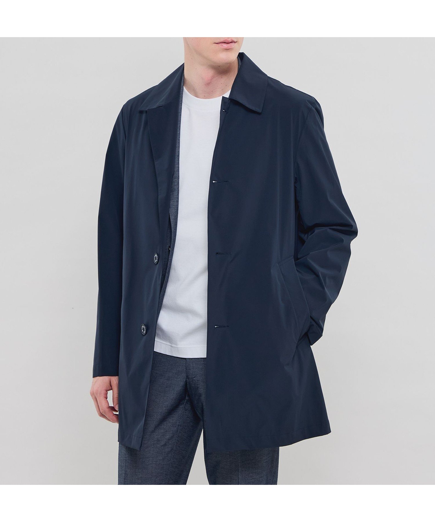 【マッキントッシュ ロンドン/MACKINTOSH LONDON / MEN】の【DUNFORD SHORT】【FEATHER-TECH PAC】【FLEX NYLON】ストレッチナイロンステンカラーコート 人気、トレンドファッション・服の通販 founy(ファニー) 　ファッション　Fashion　メンズファッション　Fashion for Men　春　Spring　秋　Autumn　軽量　Lightweight, Ultra Light　シンプル　Simple, Minimal　ストレッチ　Stretch, Stretchy Fabric　フィット　Fit, Slim Fit　S/S・春夏　SS, Spring/Summer, Warm Season　夏　Summer　 other-1|ID: prp329100004867977 ipo3291000000036268087