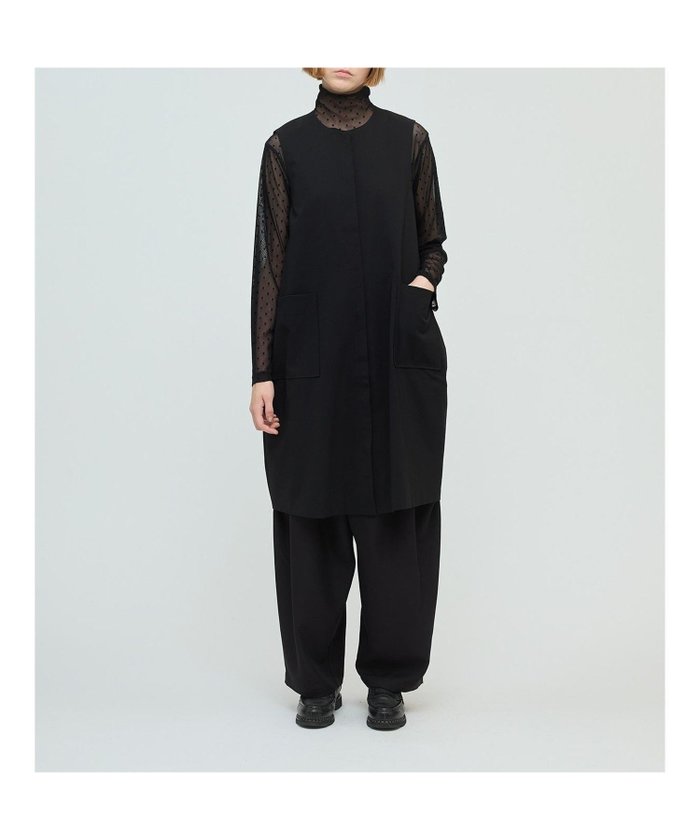 【マーコート/MARcourt】のmizuiro ind フロントフライコクーンジレ インテリア・キッズ・メンズ・レディースファッション・服の通販 founy(ファニー) https://founy.com/ ファッション Fashion レディースファッション Fashion for Women アウター Coat / Outerwear Collection トップス・カットソー Cut & Sew Tops ベスト&ジレ / 重ね着スタイル Vests & Gilets コクーン Cocoon, Cocoon Silhouette ノースリーブ Sleeveless, No-Sleeve フロント Front, Front Design ポケット Pocket, Pocket Detail 人気 Popular, Best Seller 今秋 This Fall 再入荷 Restock / Back in Stock 無地 Plain, Solid Color |ID: prp329100004867979 ipo3291000000036268128