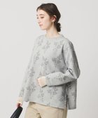 【ユナイテッドアローズ/UNITED ARROWS】のフラワー ジャガード スウェット 人気、トレンドファッション・服の通販 founy(ファニー) ファッション Fashion レディースファッション Fashion for Women トップス・カットソー Cut & Sew Tops レディースパーカー・カジュアルフーディー Casual Hoodies & Sweatshirts スウェット・クルーネックトップス Sweatshirts & Crewnecks / Relaxed Fit Sweat Tops ジャカード／ジャガード Jacquard, Woven Pattern スウェット / スエット Sweatshirt, Sweatwear スラックス Slacks, Dress Pants スリーブ Sleeve, Long Sleeve / Short Sleeve ダウン Down, Puffer フラワー Flower, Floral 別注 Limited Edition, Custom Order ロング Long, Long-Length おすすめ Recommended / Our Picks エレガント 上品 Elegant thumbnail LT.GRAY|ID: prp329100004867981 ipo3291000000036268167