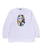 【ア ベイシング エイプ/A BATHING APE】のART CAMO APE HEAD RELAXED FIT LS TEE 人気、トレンドファッション・服の通販 founy(ファニー) ファッション Fashion レディースファッション Fashion for Women グラフィック Graphic, Graphic Design スリーブ Sleeve, Long Sleeve / Short Sleeve フロント Front, Front Design プリント Print, Printed Pattern ロング Long, Long-Length thumbnail WHITE|ID: prp329100004867989 ipo3291000000036268335