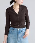 【イエナ/IENA】の《新色/追加》ECO SPLASH リブVネックカーディガン 人気、トレンドファッション・服の通販 founy(ファニー) ファッション Fashion レディースファッション Fashion for Women トップス・カットソー Cut & Sew Tops カーディガン・羽織り Layered Style Cardigans Vネックトップス V-Neck Tops / V-Cut Neckline Shirts 2026年 2026 カットソー Cut and Sewn Top カーディガン Cardigan, Knitwear エレガント 上品 Elegant 人気 Popular, Best Seller 羽織 Haori, Light Jacket thumbnail ブラウン|ID: prp329100004867995 ipo3291000000036268403