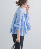 【アーバンリサーチ ドアーズ/URBAN RESEARCH DOORS】のストライプリボンフレアブラウス 人気、トレンドファッション・服の通販 founy(ファニー) ファッション Fashion レディースファッション Fashion for Women トップス・カットソー Cut & Sew Tops シャツ・ブラウス・オフィスカジュアル Elegant Blouses & Button-Ups 2026年 2026 ショート Short, Short Length シンプル Simple, Minimal ストライプ Stripe, Striped Pattern フェミニン Feminine, Girly フロント Front, Front Design リボン Ribbon, Bow 夏 Summer S/S・春夏 SS, Spring/Summer, Warm Season thumbnail ブルー系その他|ID: prp329100004867996 ipo3291000000036268413