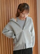 【エミ/emmi】のダンボールジップアップフーディー 人気、トレンドファッション・服の通販 founy(ファニー) ファッション Fashion レディースファッション Fashion for Women スウェット / スエット Sweatshirt, Sweatwear スマート Smart, Elegant ポケット Pocket, Pocket Detail thumbnail LGRY[005]|ID: prp329100004867998 ipo3291000000036268428