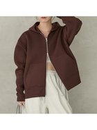 【エミ/emmi】のダンボールジップアップフーディー 人気、トレンドファッション・服の通販 founy(ファニー) ファッション Fashion レディースファッション Fashion for Women スウェット / スエット Sweatshirt, Sweatwear スマート Smart, Elegant ポケット Pocket, Pocket Detail thumbnail BRW[058]|ID: prp329100004867998 ipo3291000000036268430