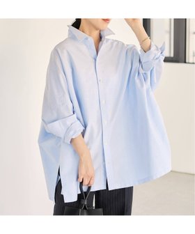 【プラージュ/Plage】の《追加 》OX Poncho シャツ 人気、トレンドファッション・服の通販 founy(ファニー) ファッション Fashion レディースファッション Fashion for Women トップス・カットソー Cut & Sew Tops シャツ・ブラウス・オフィスカジュアル Elegant Blouses & Button-Ups オックス Oxford Fabric スリット Slit, Slit Detail バランス Balance, Style Balance エレガント 上品 Elegant 再入荷 Restock / Back in Stock |ID:prp329100004868001