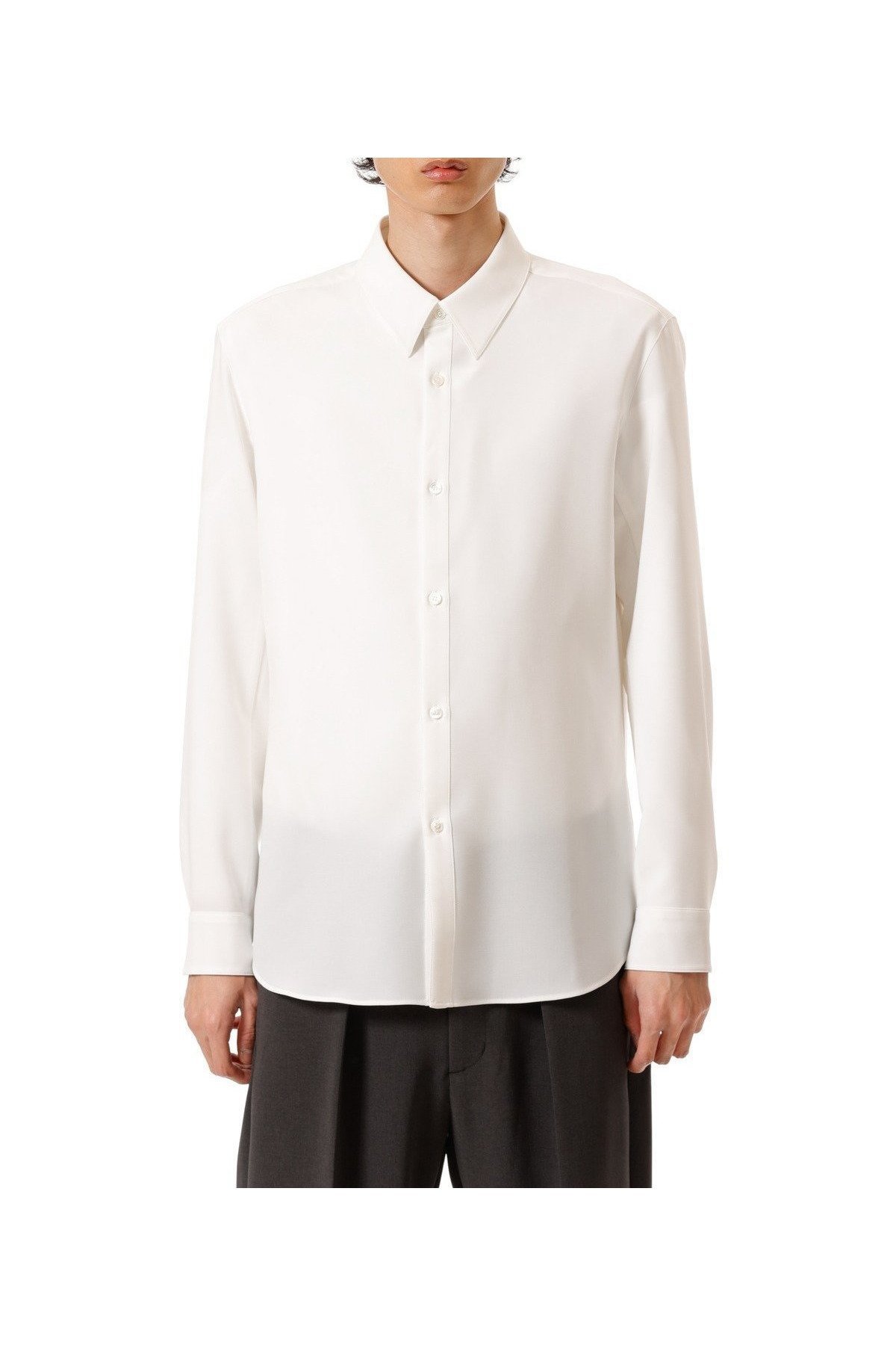 【アタッチメント/ATTACHMENT / MEN】のポリエステルコンパクトツイル レギュラーカラードレスシャツ インテリア・キッズ・メンズ・レディースファッション・服の通販 founy(ファニー) 　ファッション　Fashion　メンズファッション　Fashion for Men　ストレッチ　Stretch, Stretchy Fabric　ツイル　Twist, Twisted Detail　ドレス　Dress, One-Piece　WHITE|ID: prp329100004868007 ipo3291000000036268569