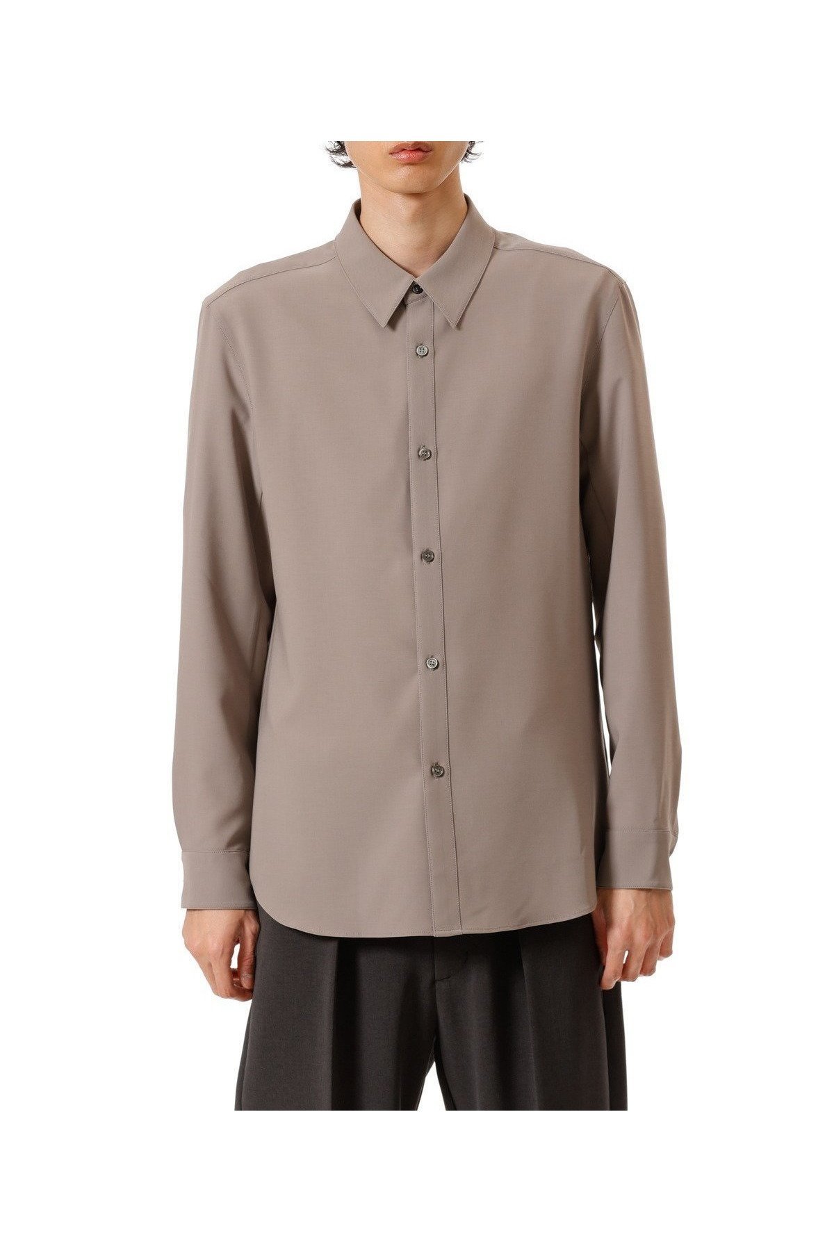 【アタッチメント/ATTACHMENT / MEN】のポリエステルコンパクトツイル レギュラーカラードレスシャツ インテリア・キッズ・メンズ・レディースファッション・服の通販 founy(ファニー) 　ファッション　Fashion　メンズファッション　Fashion for Men　ストレッチ　Stretch, Stretchy Fabric　ツイル　Twist, Twisted Detail　ドレス　Dress, One-Piece　L.KH GRAY|ID: prp329100004868007 ipo3291000000036268571