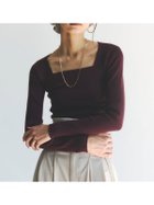 【アニュアンス/anuans】のシルクカシミアブレンドデコルテリブニット 人気、トレンドファッション・服の通販 founy(ファニー) ファッション Fashion レディースファッション Fashion for Women トップス・カットソー Cut & Sew Tops ニット Knit Tops & Sweaters アクセサリー Fashion Accessories ジャケット Jacket, Outerwear デコルテ Décolleté, Neckline フィット Fit, Slim Fit thumbnail BURGUNDY|ID: prp329100004868014 ipo3291000000036268749