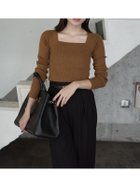 【アニュアンス/anuans】のシルクカシミアブレンドデコルテリブニット 人気、トレンドファッション・服の通販 founy(ファニー) ファッション Fashion レディースファッション Fashion for Women トップス・カットソー Cut & Sew Tops ニット Knit Tops & Sweaters アクセサリー Fashion Accessories ジャケット Jacket, Outerwear デコルテ Décolleté, Neckline フィット Fit, Slim Fit thumbnail CAMEL|ID: prp329100004868014 ipo3291000000036268753