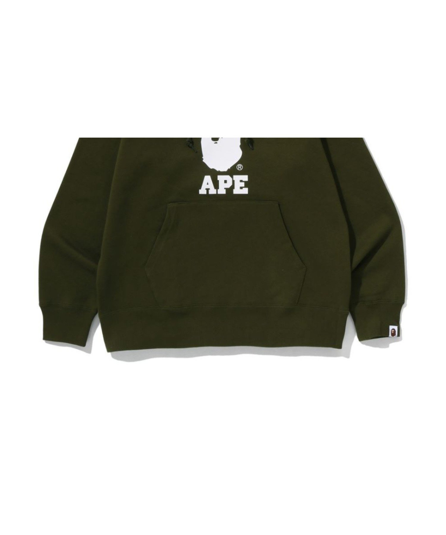 【ア ベイシング エイプ/A BATHING APE】のCOLLEGE PULLOVER HOODIE インテリア・キッズ・メンズ・レディースファッション・服の通販 founy(ファニー) 　ファッション　Fashion　レディースファッション　Fashion for Women　トップス・カットソー　Cut & Sew Tops　カジュアルプルオーバー・ニットトップス　Pullovers & Knit Tops / Casual Pullovers　フロント　Front, Front Design　プリント　Print, Printed Pattern　ラバー　Rubber, Rubber Sole　OLIVE DRAB|ID: prp329100004868018 ipo3291000000036268846