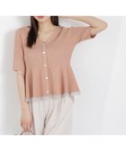 【プロポーション ボディドレッシング/PROPORTION BODY DRESSING】の部分シアーペプラムニット 26SS 人気、トレンドファッション・服の通販 founy(ファニー) ファッション Fashion レディースファッション Fashion for Women トップス・カットソー Cut & Sew Tops ニット Knit Tops & Sweaters シアー Sheer, See-Through フィット Fit, Slim Fit フロント Front, Front Design ペプラム Peplum, Flared Hem 半袖 Short Sleeve, Half Sleeve おすすめ Recommended / Our Picks 2026年 2026 thumbnail ピンク|ID: prp329100004868020 ipo3291000000036268914