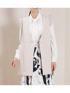 【ヴァン/Vin】のノーカラー3WAYフリルジレ ベージュ|ID: prp329100004868023 ipo3291000000036268965