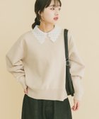 【アイテムズアーバンリサーチ/ITEMS URBAN RESEARCH】の衿レーススウェットライクニット 人気、トレンドファッション・服の通販 founy(ファニー) ファッション Fashion レディースファッション Fashion for Women トップス・カットソー Cut & Sew Tops ニット Knit Tops & Sweaters レディースパーカー・カジュアルフーディー Casual Hoodies & Sweatshirts スウェット・クルーネックトップス Sweatshirts & Crewnecks / Relaxed Fit Sweat Tops 2025年 2025 2025春夏・S/S Spring/Summer 2025 SS25 アクセサリー Fashion Accessories クラシカル Classical, Vintage-Inspired スウェット / スエット Sweatshirt, Sweatwear レース Lace, Lace Fabric エレガント 上品 Elegant 夏 Summer S/S・春夏 SS, Spring/Summer, Warm Season thumbnail アイボリー|ID: prp329100004868026 ipo3291000000036269013
