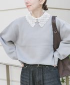 【アイテムズアーバンリサーチ/ITEMS URBAN RESEARCH】の衿レーススウェットライクニット 人気、トレンドファッション・服の通販 founy(ファニー) ファッション Fashion レディースファッション Fashion for Women トップス・カットソー Cut & Sew Tops ニット Knit Tops & Sweaters レディースパーカー・カジュアルフーディー Casual Hoodies & Sweatshirts スウェット・クルーネックトップス Sweatshirts & Crewnecks / Relaxed Fit Sweat Tops 2025年 2025 2025春夏・S/S Spring/Summer 2025 SS25 アクセサリー Fashion Accessories クラシカル Classical, Vintage-Inspired スウェット / スエット Sweatshirt, Sweatwear レース Lace, Lace Fabric エレガント 上品 Elegant 夏 Summer S/S・春夏 SS, Spring/Summer, Warm Season thumbnail グレー|ID: prp329100004868026 ipo3291000000036269017