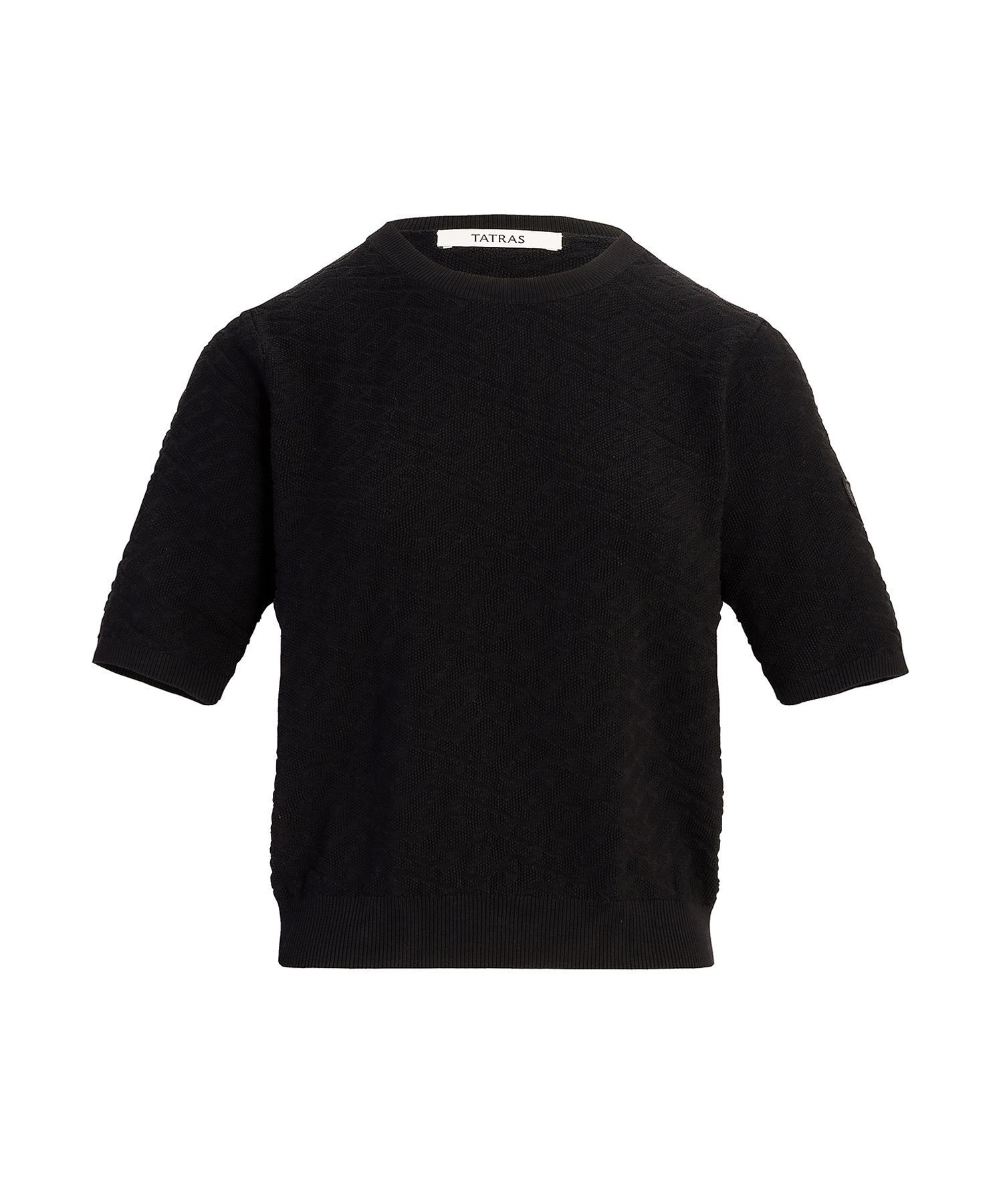 【タトラス コンセプトストア/TATRAS CONCEPT STORE】の【TATRAS 直営店】MESTRA メストラ / ニット インテリア・キッズ・メンズ・レディースファッション・服の通販 founy(ファニー) 　ファッション　Fashion　レディースファッション　Fashion for Women　トップス・カットソー　Cut & Sew Tops　ニット　Knit Tops & Sweaters　イタリア　Italy　シルク　Silk, 100% Silk　半袖　Short Sleeve, Half Sleeve　BLACK|ID: prp329100004868035 ipo3291000000036269114