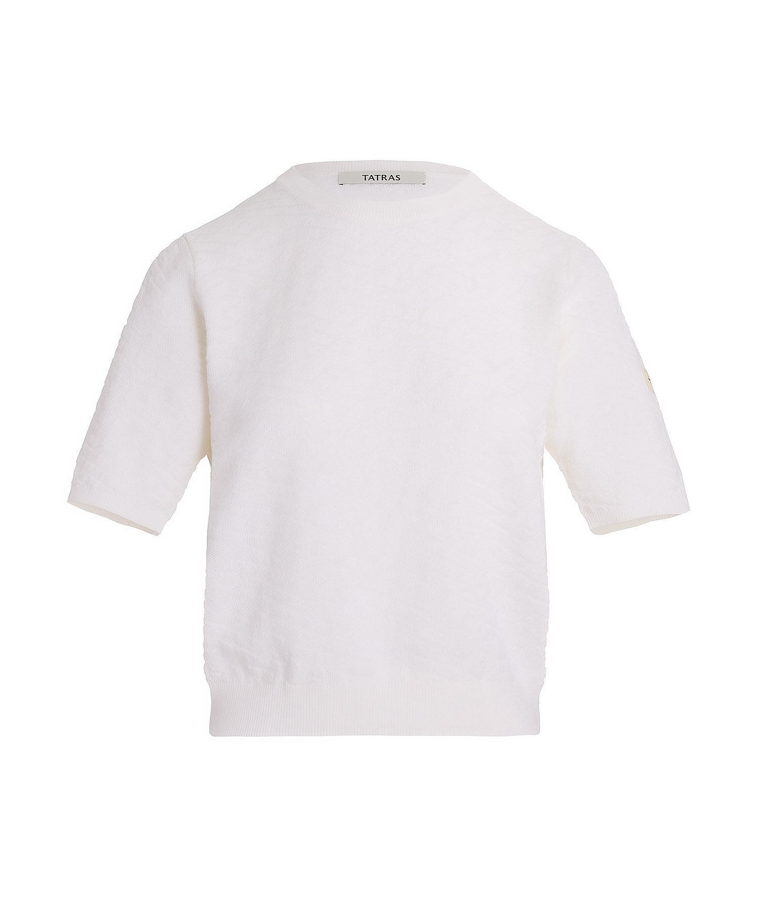 【タトラス コンセプトストア/TATRAS CONCEPT STORE】の【TATRAS 直営店】MESTRA メストラ / ニット インテリア・キッズ・メンズ・レディースファッション・服の通販 founy(ファニー) 　ファッション　Fashion　レディースファッション　Fashion for Women　トップス・カットソー　Cut & Sew Tops　ニット　Knit Tops & Sweaters　イタリア　Italy　シルク　Silk, 100% Silk　半袖　Short Sleeve, Half Sleeve　WHITE|ID: prp329100004868035 ipo3291000000036269115