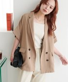 【ディスコート/Discoat】の【新色追加/さらっとした着心地】テックリネン半袖シャツジャケット《WEB限定》 人気、トレンドファッション・服の通販 founy(ファニー) ファッション Fashion レディースファッション Fashion for Women アウター Coat / Outerwear Collection レディースジャケット・軽アウター Jackets キャミソール Camisole, Spaghetti Strap Top ジャケット Jacket, Outerwear セットアップ Set-Up, Coordinated Outfit デニム Denim, Jeans Material 人気 Popular, Best Seller 半袖 Short Sleeve, Half Sleeve リネン Linen, Linen Fabric おすすめ Recommended / Our Picks 夏 Summer thumbnail ベージュ|ID: prp329100004868041 ipo3291000000036269398