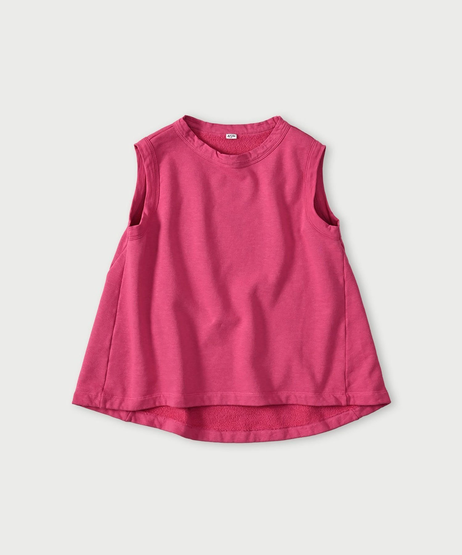 【フォーティファイブ アール/45R】のガーゼ裏毛のノースリーブトップ インテリア・キッズ・メンズ・レディースファッション・服の通販 founy(ファニー) 　ファッション　Fashion　レディースファッション　Fashion for Women　トップス・カットソー　Cut & Sew Tops　キャミソール&ノースリーブ　Camisoles & Sleeveless Tops　ノースリーブ　Sleeveless, No-Sleeve　フレア　Flare, Flared　サンゴ|ID: prp329100004868043 ipo3291000000036269517