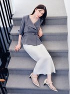 【フレイ アイディー/FRAY I.D】の【WEB限定】2wayジャケット ナロースカートセット 人気、トレンドファッション・服の通販 founy(ファニー) ファッション Fashion レディースファッション Fashion for Women アウター Coat / Outerwear Collection レディースジャケット・軽アウター Jackets ジャケット Jacket, Outerwear スマート Smart, Elegant スリット Slit, Slit Detail ペプラム Peplum, Flared Hem エレガント 上品 Elegant thumbnail GRY[006]|ID: prp329100004868045 ipo3291000000036269531