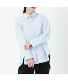 【ストロベリーフィールズ/STRAWBERRY FIELDS】のストライプミックスアップリケシャツ 人気、トレンドファッション・服の通販 founy(ファニー) ファッション Fashion レディースファッション Fashion for Women トップス・カットソー Cut & Sew Tops シャツ・ブラウス・オフィスカジュアル Elegant Blouses & Button-Ups thumbnail サックス3|ID: prp329100004868048 ipo3291000000036269608