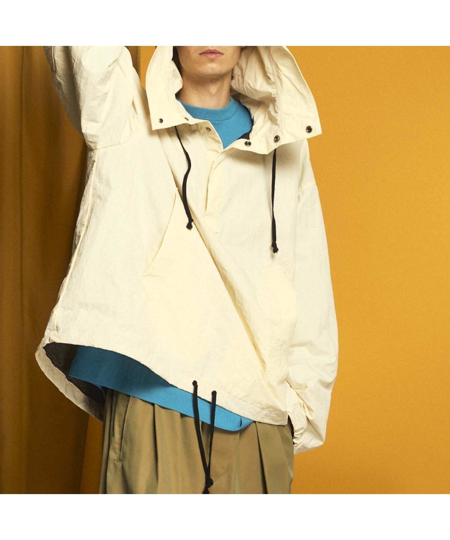 【メゾンスペシャル/MAISON SPECIAL】のWashed Nylon Prime-Over Anorak Hoodie インテリア・キッズ・メンズ・レディースファッション・服の通販 founy(ファニー) 　ファッション　Fashion　レディースファッション　Fashion for Women　インナー　Innerwear　カットソー　Cut and Sewn Top　ショルダー　Shoulder, Shoulder Strap　スポーティ　Sporty, Casual Athletic　ドット　Polka Dot, Dot Pattern　ドロップ　Drop Shoulder, Dropped Style　ドローコード　Drawcord, Drawstring Cord　パターン　Pattern, Design Print　メッシュ　Mesh, Net Fabric　モチーフ　Motif, Design Theme　ワッシャー　Washer, Crinkled Finish　おすすめ　Recommended / Our Picks　IVR|ID: prp329100004868049 ipo3291000000036269618