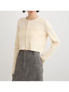 【ミースロエ/MIESROHE】のRIBショートニットカーデ 人気、トレンドファッション・服の通販 founy(ファニー) ファッション Fashion レディースファッション Fashion for Women トップス・カットソー Cut & Sew Tops ニット Knit Tops & Sweaters スマート Smart, Elegant ボトム Bottoms, Lower Wear 定番 Standard, Basic Item thumbnail YEL[032]|ID: prp329100004868052 ipo3291000000036269660