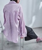 【ビーフラット/bflat】のオーバーサイズ ストライプシャツ 人気、トレンドファッション・服の通販 founy(ファニー) ファッション Fashion レディースファッション Fashion for Women トップス・カットソー Cut & Sew Tops シャツ・ブラウス・オフィスカジュアル Elegant Blouses & Button-Ups インナー Innerwear スウェット / スエット Sweatshirt, Sweatwear ストライプ Stripe, Striped Pattern スリット Slit, Slit Detail ルーズ Loose, Oversized 夏 Summer 定番 Standard, Basic Item 春 Spring S/S・春夏 SS, Spring/Summer, Warm Season 長袖 Long Sleeve, Full Sleeve thumbnail ピンク|ID: prp329100004868056 ipo3291000000036269719