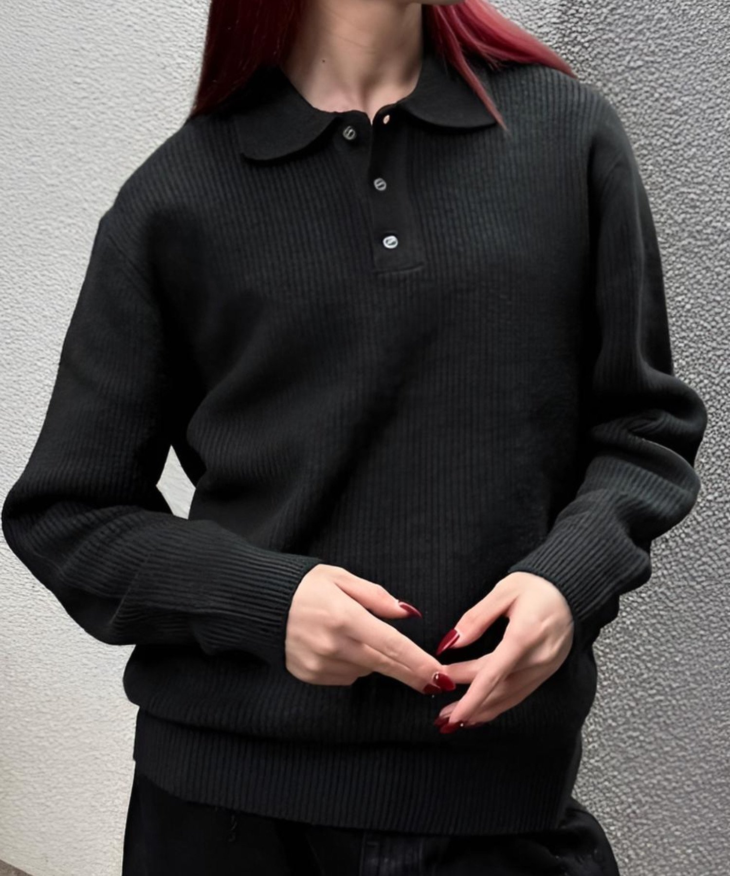 【ネバーマインドザエックスユー チカシツプラス/Never mind the XU Chikashitsu+】の【Chikashitsu +】wool touch lib knit polo / ニットポロ リブニット 長袖ニット 人気、トレンドファッション・服の通販 founy(ファニー) ファッション Fashion レディースファッション Fashion for Women トップス・カットソー Cut & Sew Tops ニット Knit Tops & Sweaters シンプル Simple, Minimal トレンド Trend, Trending Now 長袖 Long Sleeve, Full Sleeve バランス Balance, Style Balance ベーシック Basic, Essential リブニット Rib Knit, Ribbed Knit リラックス Relax, Relaxed Fit A/W・秋冬 Autumn/Winter 再入荷 Restock / Back in Stock おすすめ Recommended / Our Picks エレガント 上品 Elegant other-1|ID: prp329100004868060 ipo3291000000036269791