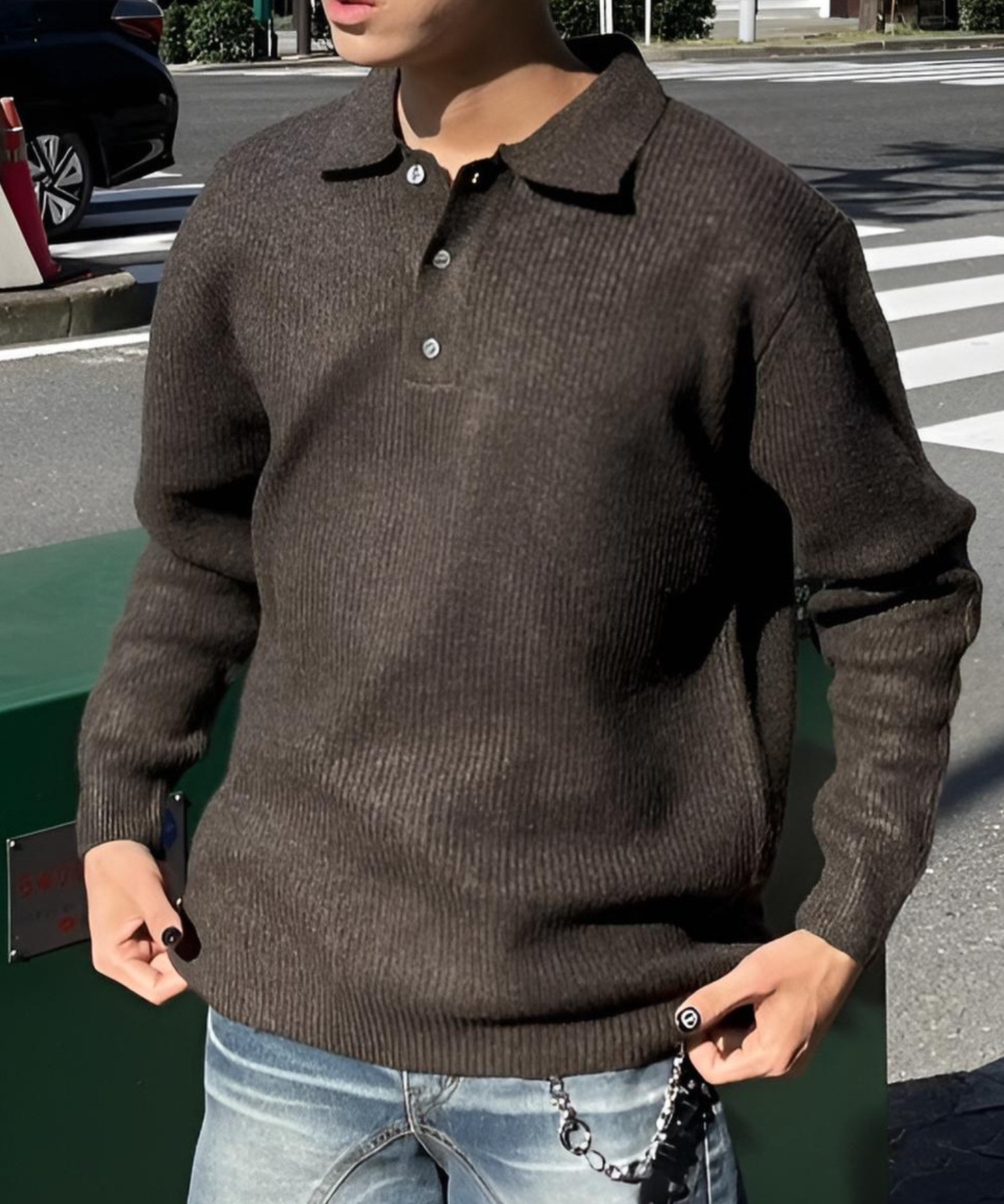 【ネバーマインドザエックスユー チカシツプラス/Never mind the XU Chikashitsu+】の【Chikashitsu +】wool touch lib knit polo / ニットポロ リブニット 長袖ニット インテリア・キッズ・メンズ・レディースファッション・服の通販 founy(ファニー) ファッション Fashion レディースファッション Fashion for Women トップス・カットソー Cut & Sew Tops ニット Knit Tops & Sweaters シンプル Simple, Minimal トレンド Trend, Trending Now 長袖 Long Sleeve, Full Sleeve バランス Balance, Style Balance ベーシック Basic, Essential リブニット Rib Knit, Ribbed Knit リラックス Relax, Relaxed Fit A/W・秋冬 Autumn/Winter 再入荷 Restock / Back in Stock おすすめ Recommended / Our Picks エレガント 上品 Elegant ブラウン|ID: prp329100004868060 ipo3291000000036269801