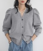 【その他のブランド/Other】のショルダーギャザーVネックカーディガン【洗える】 人気、トレンドファッション・服の通販 founy(ファニー) ファッション Fashion レディースファッション Fashion for Women トップス・カットソー Cut & Sew Tops カーディガン・羽織り Layered Style Cardigans Vネックトップス V-Neck Tops / V-Cut Neckline Shirts カーディガン Cardigan, Knitwear ギャザー Gathered, Ruffled ショルダー Shoulder, Shoulder Strap エレガント 上品 Elegant 洗える Machine Washable thumbnail GRY|ID: prp329100004868064 ipo3291000000036269903
