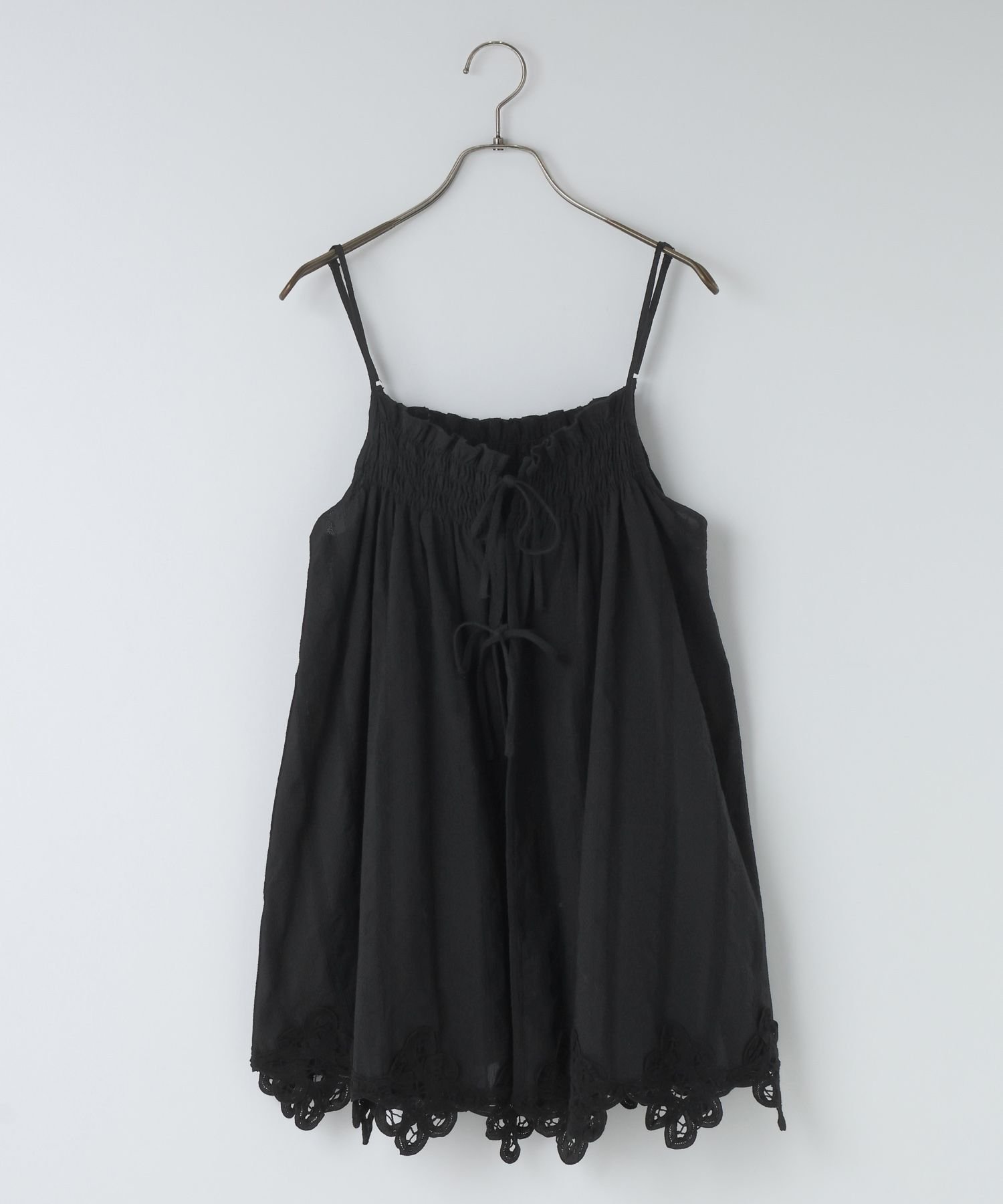 【ローリーズファーム/LOWRYS FARM】の2WAYバテンレースミニワンピース インテリア・キッズ・メンズ・レディースファッション・服の通販 founy(ファニー) 　ファッション　Fashion　レディースファッション　Fashion for Women　ワンピース　Dresses　おすすめ　Recommended / Our Picks　インナー　Innerwear　ジャケット　Jacket, Outerwear　ストライプ　Stripe, Striped Pattern　デニム　Denim, Jeans Material　フレア　Flare, Flared　フロント　Front, Front Design　リボン　Ribbon, Bow　レース　Lace, Lace Fabric　夏　Summer　ブラック09|ID: prp329100004868071 ipo3291000000036270032