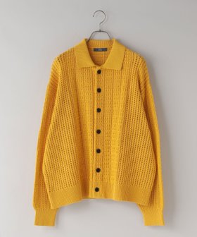 【ローリーズファーム/LOWRYS FARM】の【LFM】クロシェアミニットポロカーディガンLS【UNISEX】 人気、トレンドファッション・服の通販 founy(ファニー) ファッション Fashion レディースファッション Fashion for Women トップス・カットソー Cut & Sew Tops ニット Knit Tops & Sweaters カーディガン・羽織り Layered Style Cardigans ユニセックス Unisex, Genderless クロシェ Crochet, Knitted Lace フロント Front, Front Design リラックス Relax, Relaxed Fit 羽織 Haori, Light Jacket |ID:prp329100004868072