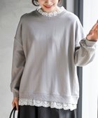【アールピーエス/rps】の裏毛レース付きプルオーバー 人気、トレンドファッション・服の通販 founy(ファニー) ファッション Fashion レディースファッション Fashion for Women トップス・カットソー Cut & Sew Tops カジュアルプルオーバー・ニットトップス Pullovers & Knit Tops / Casual Pullovers ガーリー Girly, Feminine Style ショルダー Shoulder, Shoulder Strap ドロップ Drop Shoulder, Dropped Style レース Lace, Lace Fabric 再入荷 Restock / Back in Stock thumbnail グレー|ID: prp329100004868073 ipo3291000000036270056