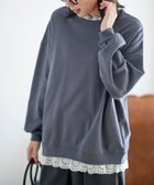 【アールピーエス/rps】の裏毛レース付きプルオーバー 人気、トレンドファッション・服の通販 founy(ファニー) ファッション Fashion レディースファッション Fashion for Women トップス・カットソー Cut & Sew Tops カジュアルプルオーバー・ニットトップス Pullovers & Knit Tops / Casual Pullovers ガーリー Girly, Feminine Style ショルダー Shoulder, Shoulder Strap ドロップ Drop Shoulder, Dropped Style レース Lace, Lace Fabric 再入荷 Restock / Back in Stock thumbnail ブルー|ID: prp329100004868073 ipo3291000000036270065