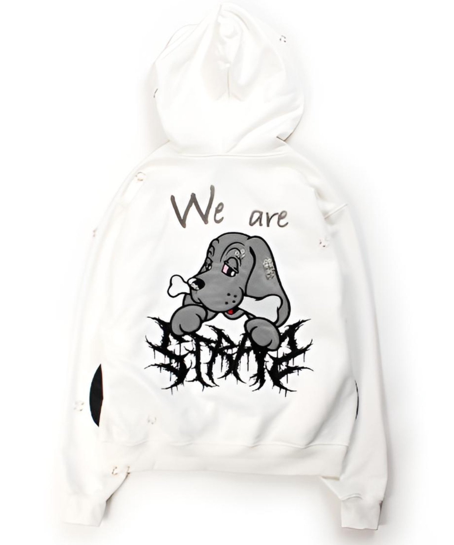 【ネバーマインドザエックスユー チカシツプラス/Never mind the XU Chikashitsu+】の【GALFY】バチバチピアスパーカー インテリア・キッズ・メンズ・レディースファッション・服の通販 founy(ファニー) ファッション Fashion レディースファッション Fashion for Women トップス・カットソー Cut & Sew Tops レディースパーカー・カジュアルフーディー Casual Hoodies & Sweatshirts インナー Innerwear グラフィック Graphic, Graphic Design シンプル Simple, Minimal トレンド Trend, Trending Now パーカー Hoodie, Parka ビッグ Big, Oversized プリント Print, Printed Pattern ミックス Mix, Mixed Style メンズ Men's, Menswear リラックス Relax, Relaxed Fit ルーズ Loose, Oversized A/W・秋冬 Autumn/Winter 再入荷 Restock / Back in Stock ホワイト|ID: prp329100004868075 ipo3291000000036270109