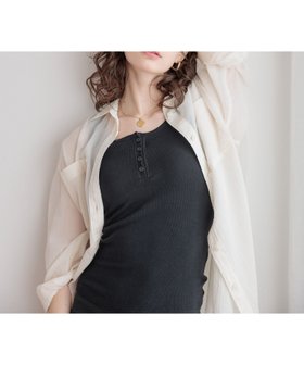 【ベイフロー/BAYFLOW】の【bijorie】 もちもちコットン カップ付きヘンリーネックタンク/NEW BASIC 人気、トレンドファッション・服の通販 founy(ファニー) ファッション Fashion レディースファッション Fashion for Women おすすめ Recommended / Our Picks アンダー Underwear Essentials ストレッチ Stretch, Stretchy Fabric タンク Tank Top, Sleeveless Top ワイヤー Wire, Wired Bra 羽織 Haori, Light Jacket |ID:prp329100004868076