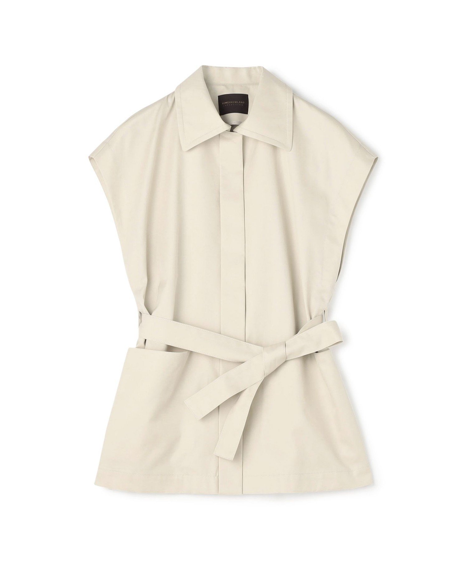 【トゥモローランド/TOMORROWLAND】のコットンギャバジン ワイドカラージレ 人気、トレンドファッション・服の通販 founy(ファニー) 　ファッション　Fashion　レディースファッション　Fashion for Women　アウター　Coat / Outerwear Collection　トップス・カットソー　Cut & Sew Tops　ベスト&ジレ / 重ね着スタイル　Vests & Gilets　おすすめ　Recommended / Our Picks　カットソー　Cut and Sewn Top　エレガント 上品　Elegant　 other-1|ID: prp329100004868077 ipo3291000000036270126