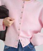 【サロン アダム エ ロペ/SALON adam et rope'】の【WEB限定】ブルジョンボタンクルーネックカーディガン 人気、トレンドファッション・服の通販 founy(ファニー) ファッション Fashion レディースファッション Fashion for Women トップス・カットソー Cut & Sew Tops カーディガン・羽織り Layered Style Cardigans おすすめ Recommended / Our Picks カーディガン Cardigan, Knitwear クロップド Cropped, Short Length シルバー Silver, Metallic Silver フレア Flare, Flared ブルゾン Blouson, Bomber Jacket ポケット Pocket, Pocket Detail ワイド Wide, Wide Fit エレガント 上品 Elegant thumbnail ピンク(63)|ID: prp329100004868083 ipo3291000000036270168