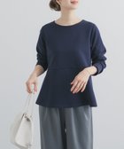【アーバンリサーチ ドアーズ/URBAN RESEARCH DOORS】のポンチペプラムプルオーバー 人気、トレンドファッション・服の通販 founy(ファニー) ファッション Fashion レディースファッション Fashion for Women トップス・カットソー Cut & Sew Tops カジュアルプルオーバー・ニットトップス Pullovers & Knit Tops / Casual Pullovers 2026年 2026 カットソー Cut and Sewn Top ペプラム Peplum, Flared Hem エレガント 上品 Elegant ビジネス 仕事 通勤 Business / Work / Commuting 切替 Switching, Contrast Panel 夏 Summer S/S・春夏 SS, Spring/Summer, Warm Season thumbnail ネイビー|ID: prp329100004868088 ipo3291000000036270247