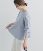 【アーバンリサーチ ドアーズ/URBAN RESEARCH DOORS】のポンチペプラムプルオーバー 人気、トレンドファッション・服の通販 founy(ファニー) ファッション Fashion レディースファッション Fashion for Women トップス・カットソー Cut & Sew Tops カジュアルプルオーバー・ニットトップス Pullovers & Knit Tops / Casual Pullovers 2026年 2026 カットソー Cut and Sewn Top ペプラム Peplum, Flared Hem エレガント 上品 Elegant ビジネス 仕事 通勤 Business / Work / Commuting 切替 Switching, Contrast Panel 夏 Summer S/S・春夏 SS, Spring/Summer, Warm Season thumbnail ブルー系その他|ID: prp329100004868088 ipo3291000000036270248