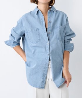 【マイカ ディール/MICA & DEAL】のブリーチデニムシャツ 人気、トレンドファッション・服の通販 founy(ファニー) ファッション Fashion レディースファッション Fashion for Women トップス・カットソー Cut & Sew Tops シャツ・ブラウス・オフィスカジュアル Elegant Blouses & Button-Ups インナー Innerwear カットソー Cut and Sewn Top カーディガン Cardigan, Knitwear ジャケット Jacket, Outerwear デニム Denim, Jeans Material トレンド Trend, Trending Now ブリーチ Bleach, Washed Finish リネン Linen, Linen Fabric ロング Long, Long-Length 2026年 2026 |ID:prp329100004868093