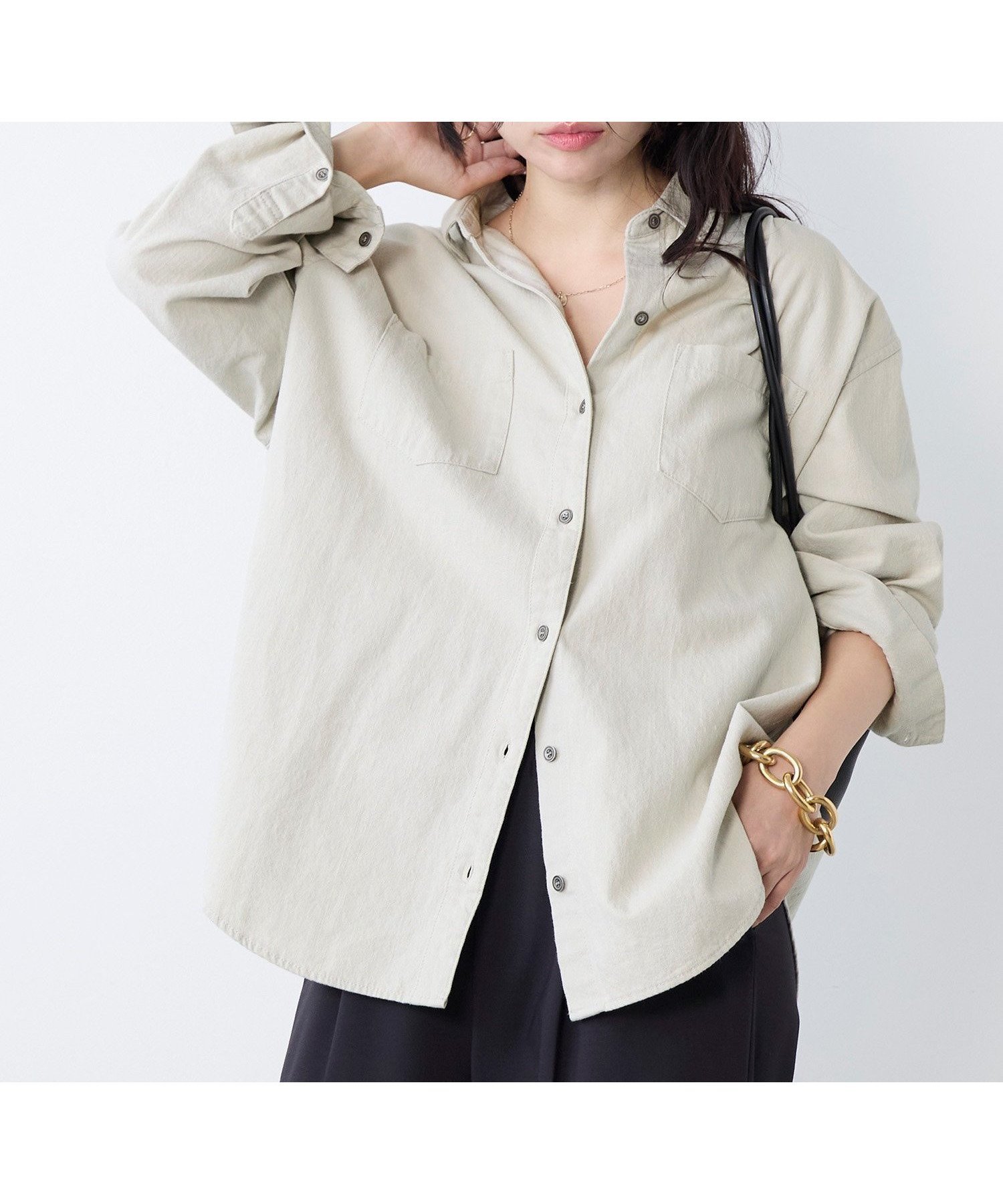 【マイカ ディール/MICA & DEAL】のブリーチデニムシャツ インテリア・キッズ・メンズ・レディースファッション・服の通販 founy(ファニー) ファッション Fashion レディースファッション Fashion for Women トップス・カットソー Cut & Sew Tops シャツ・ブラウス・オフィスカジュアル Elegant Blouses & Button-Ups インナー Innerwear カットソー Cut and Sewn Top カーディガン Cardigan, Knitwear ジャケット Jacket, Outerwear デニム Denim, Jeans Material トレンド Trend, Trending Now ブリーチ Bleach, Washed Finish リネン Linen, Linen Fabric ロング Long, Long-Length 2026年 2026 GRAY|ID: prp329100004868093 ipo3291000000036270326